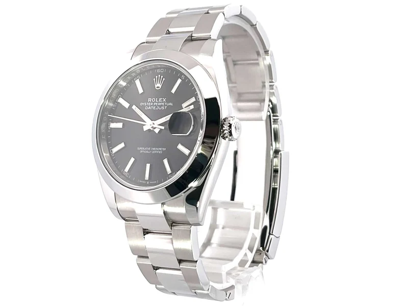 Rolex Datejust 41 Edelstahl 126300 Schwarz aus 2019
