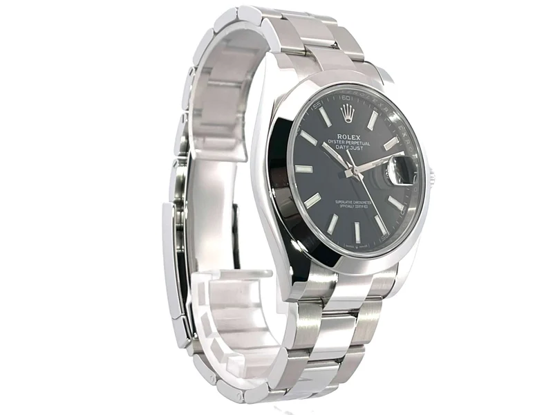 Rolex Datejust 41 Edelstahl 126300 Schwarz aus 2019