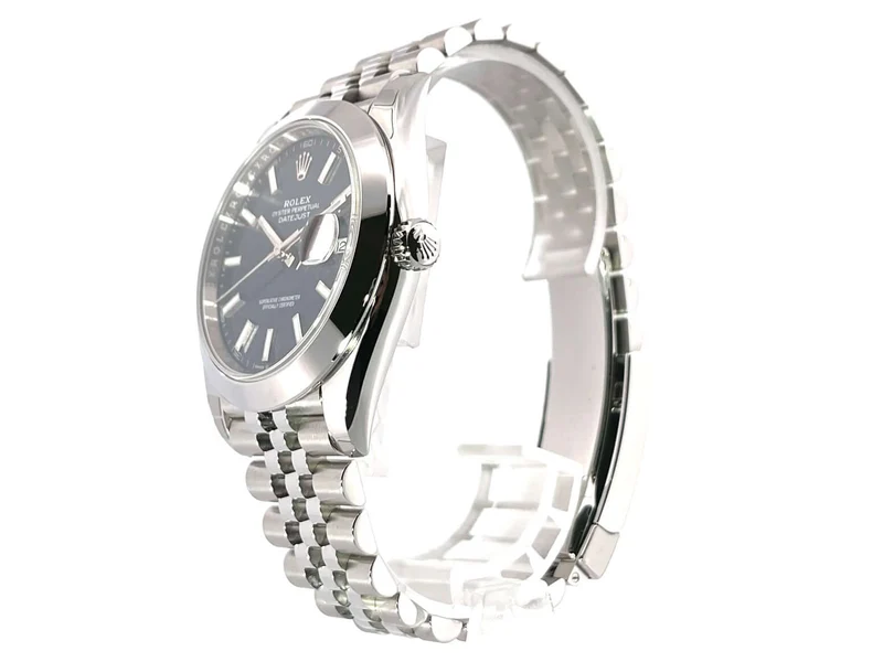 Rolex Datejust 41 Edelstahl 126300 Blau Jubile-Band ungetragen 2020