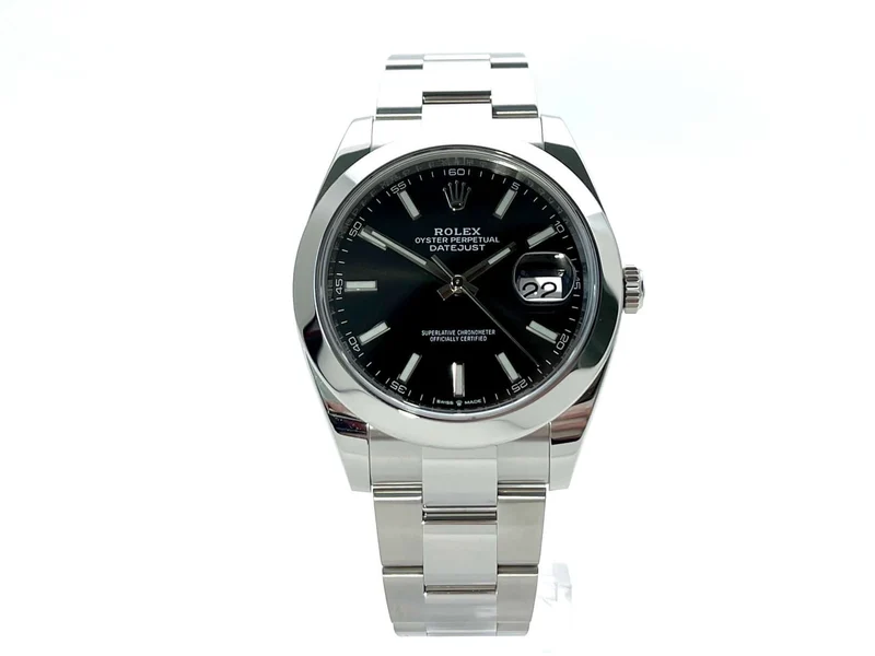 Rolex Datejust 41 Edelstahl 126300 Schwarz ungetragen 2020