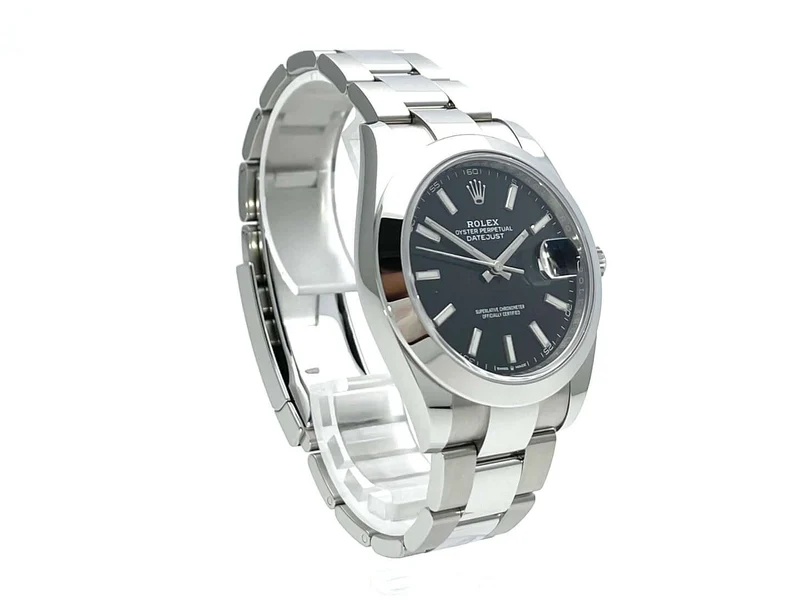 Rolex Datejust 41 Edelstahl 126300 Schwarz ungetragen 2020