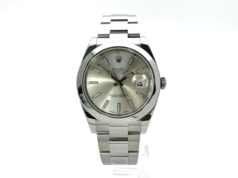 Rolex Datejust 41 Edelstahl 126300 Silber aus 2017
