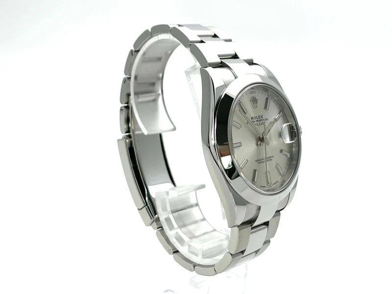 Rolex Datejust 41 Edelstahl 126300 Silber aus 2017