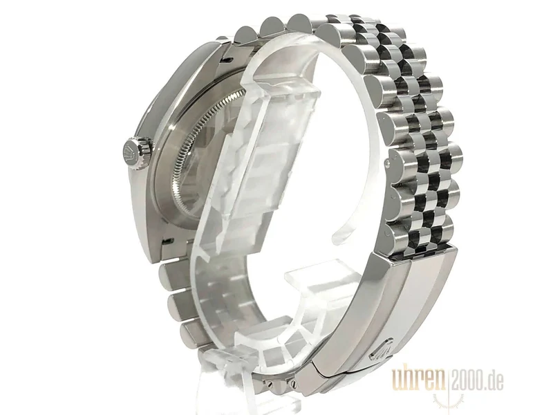 Rolex Datejust 41 Edelstahl 126300 Rhodium aus 2018 Jubile-Band