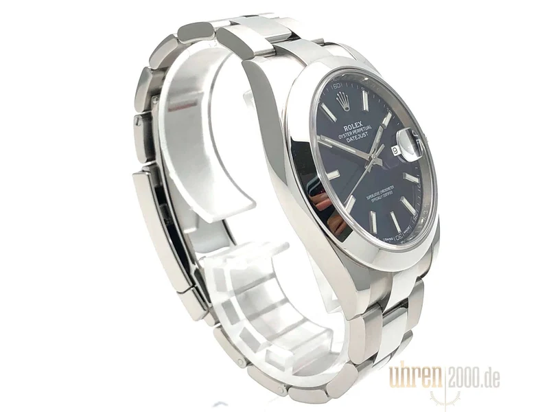 Rolex Datejust 41 Edelstahl 126300 Blau LC100 aus 2018