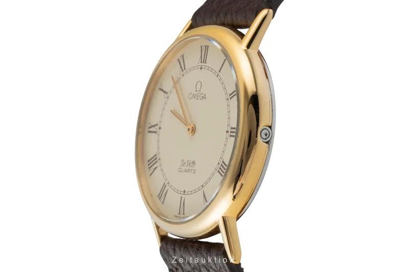 Omega De Ville gilt-brass quartz men's watch 191.0092 Vintage [2507546]
