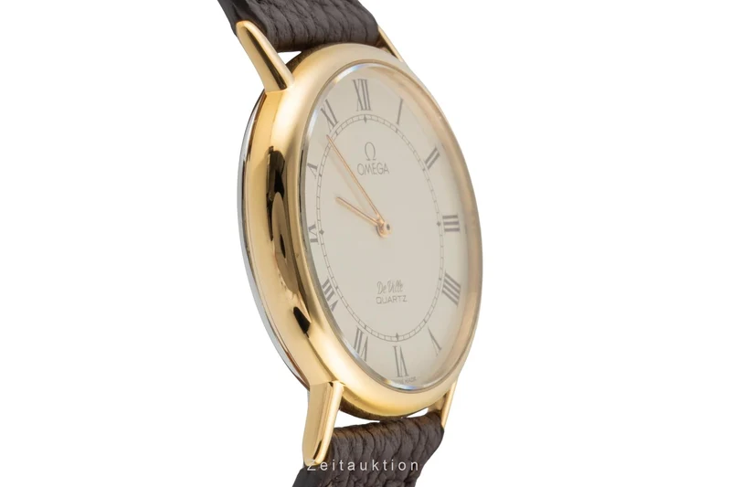 Omega De Ville gilt-brass quartz men's watch 191.0092 Vintage [2507546]