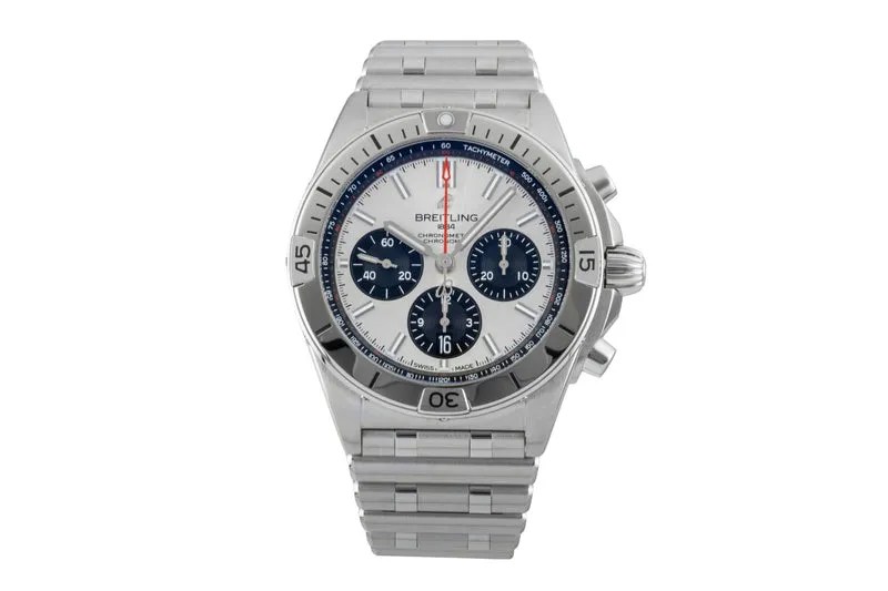 Breitling Chronomat chronograph steel automatic men's watch AB0134 LP: 9400EUR [2600452]