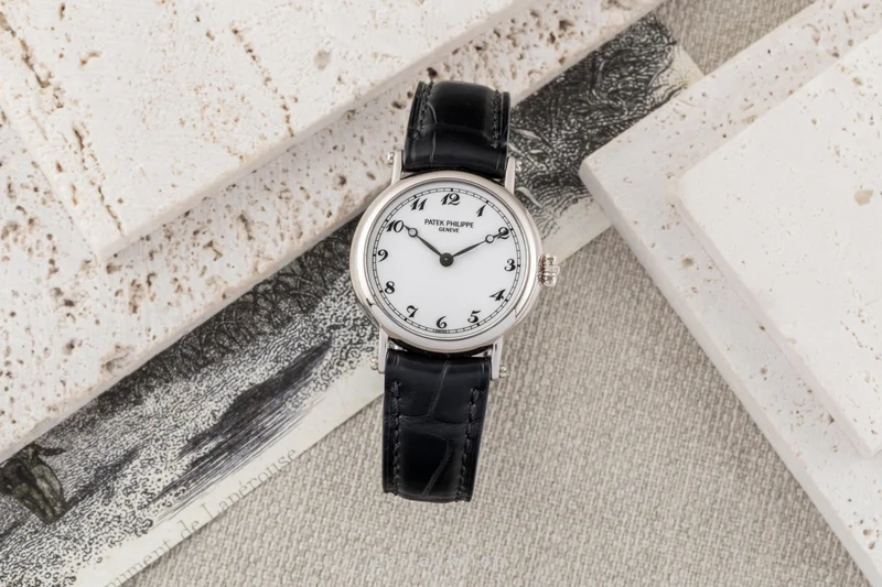 Patek Philippe Calatrava 18 ct white gold manual winding women's watch 4860 [2600342]
