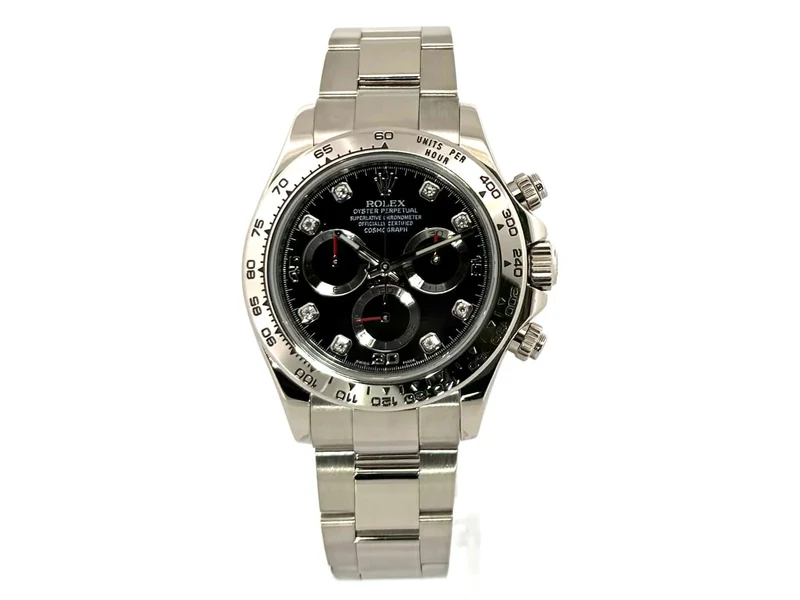 Rolex Cosmograph Daytona 116509 Weißgold Schwarz Diamant