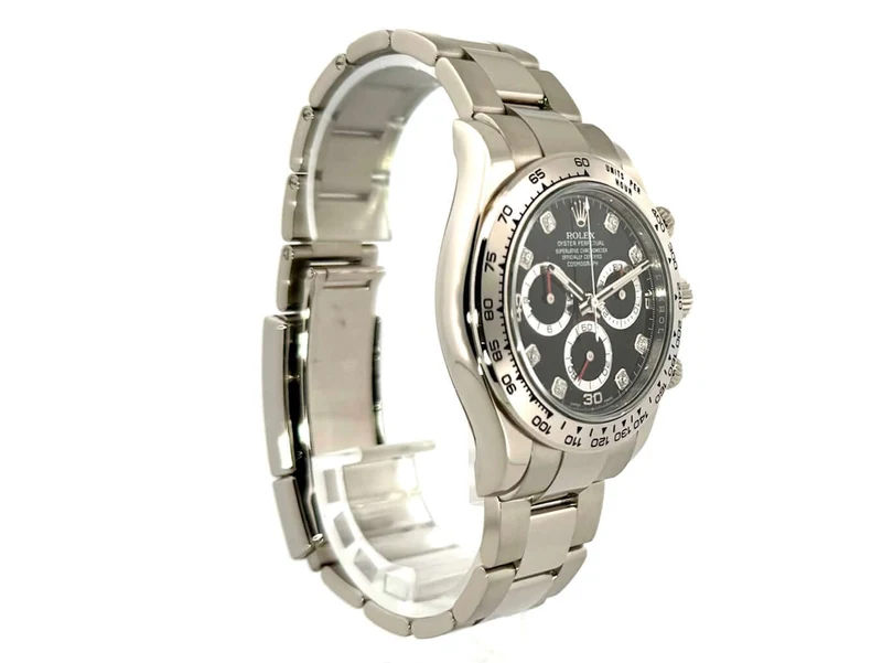 Rolex Cosmograph Daytona 116509 Weißgold Schwarz Diamant