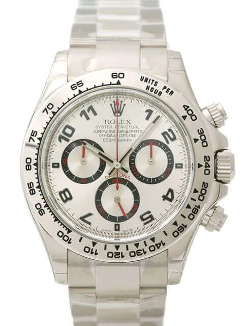 Rolex Cosmograph Daytona 116509 18 kt Weißgold Silber