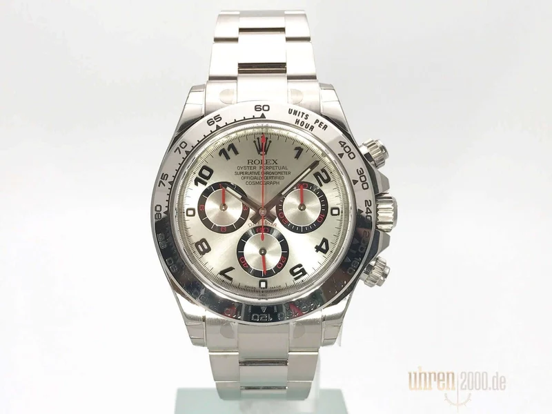 Rolex Cosmograph Daytona 116509 18 kt Weißgold Silber