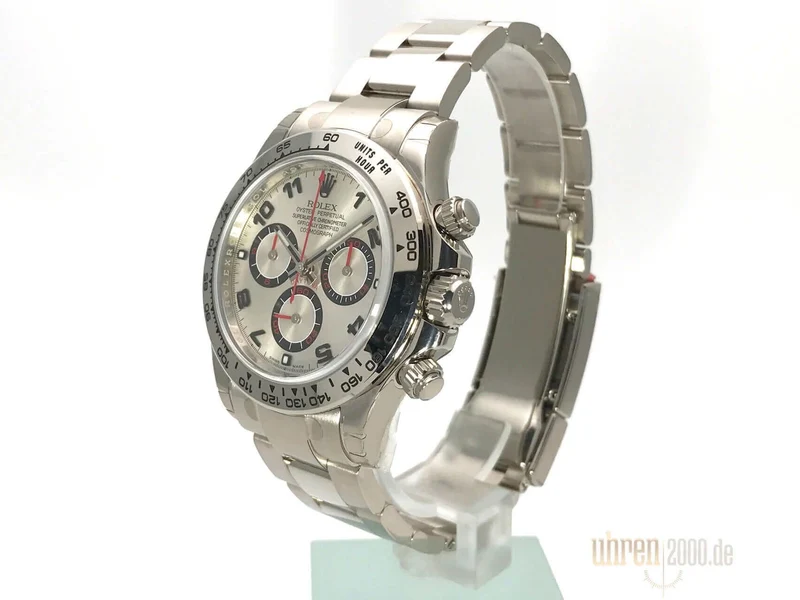 Rolex Cosmograph Daytona 116509 18 kt Weißgold Silber