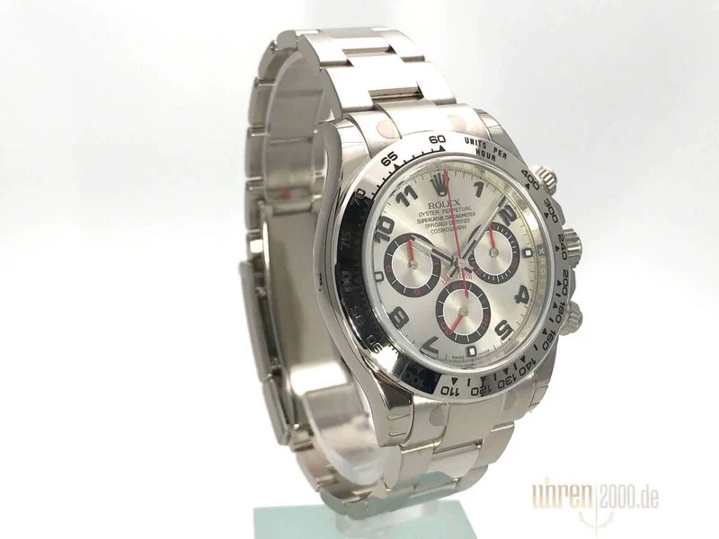 Rolex Cosmograph Daytona 116509 18 kt Weißgold Silber