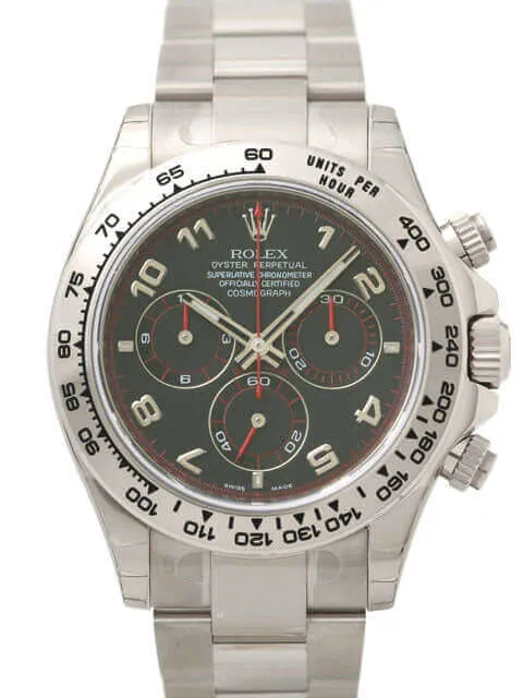 Rolex Cosmograph Daytona 116509 18 kt Weißgold Schwarz