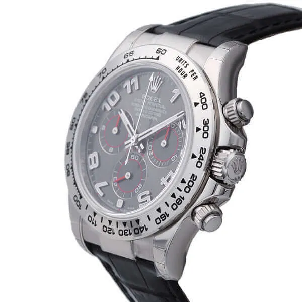 Rolex Cosmograph Daytona 116519 Weißgold Leder Slate