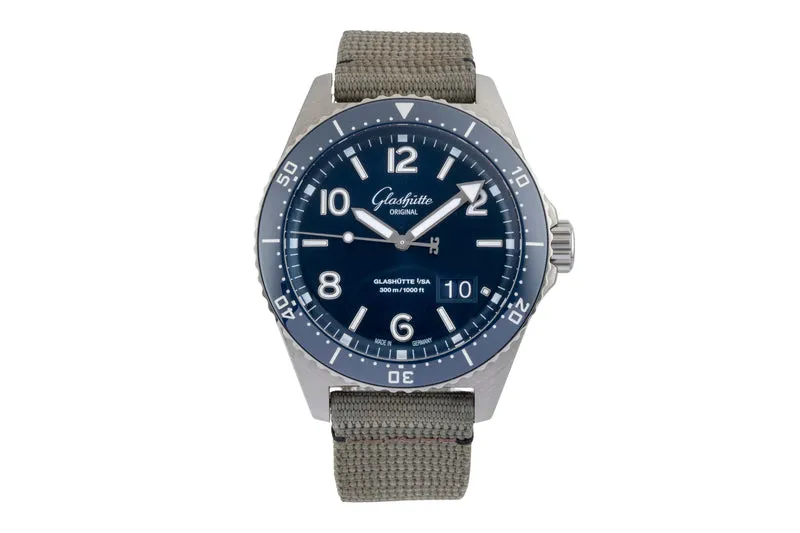 Glashütte SeaQ steel automatic men's watch 1-36-13-02-81-34 LP: 12700EUR [2601079]