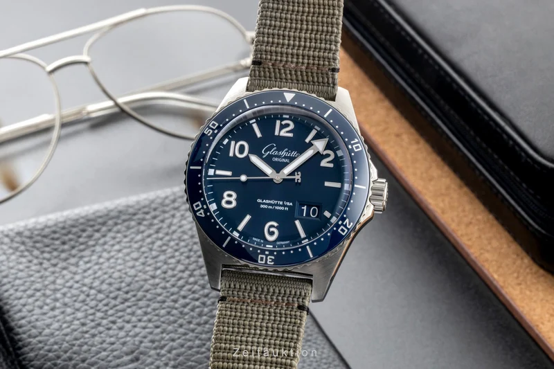 Glashütte SeaQ steel automatic men's watch 1-36-13-02-81-34 LP: 12700EUR [2601079]