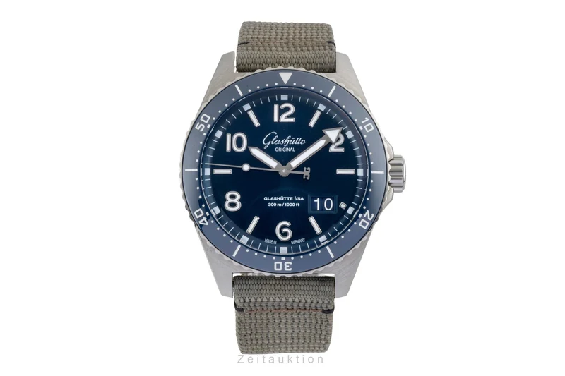 Glashütte SeaQ steel automatic men's watch 1-36-13-02-81-34 LP: 12700EUR [2601079]