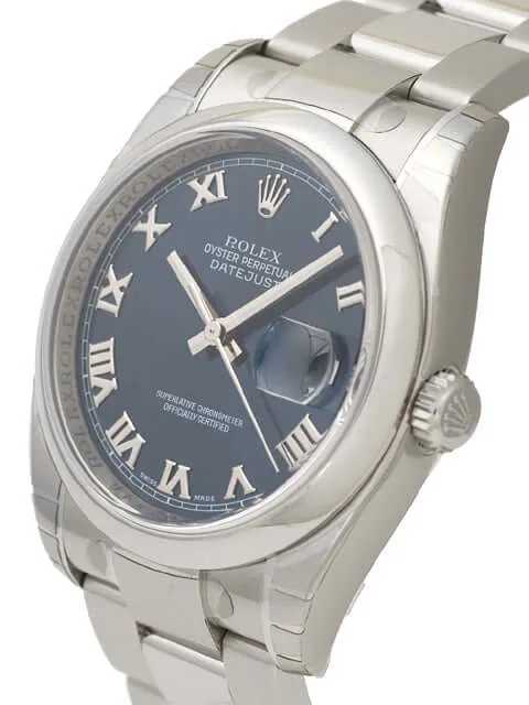 Rolex Oyster Datejust 36 116200 Blau Römisch