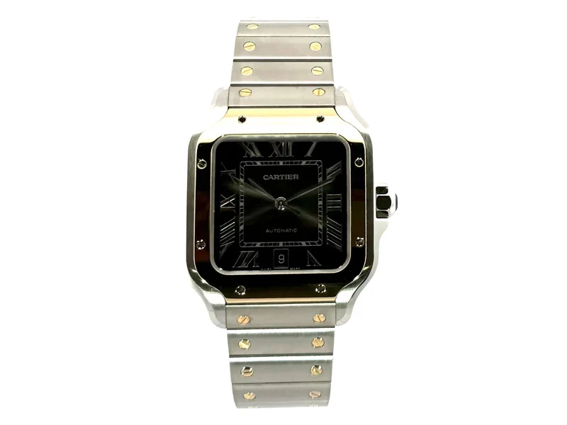 Cartier Santos de Cartier W2SA0030 Edelstahl Gelbgold großes Modell