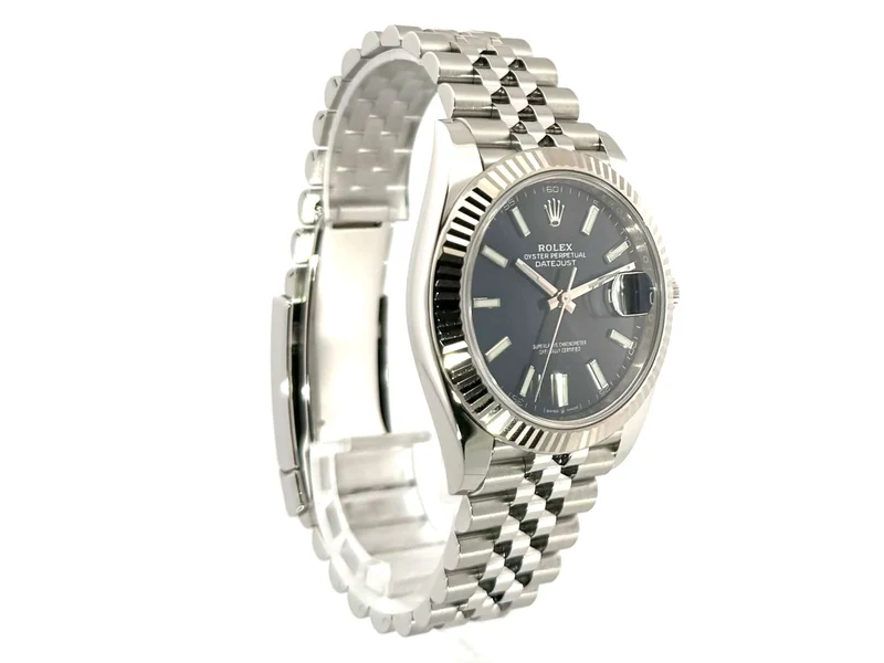 Rolex Datejust 41 Edelstahl Weißgold 126334 Blau Jubile-Band