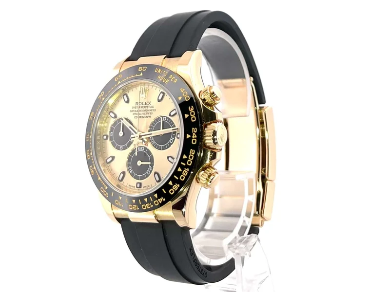 Rolex Daytona 116518LN Gelbgold Oysterflex Champagnerfarben