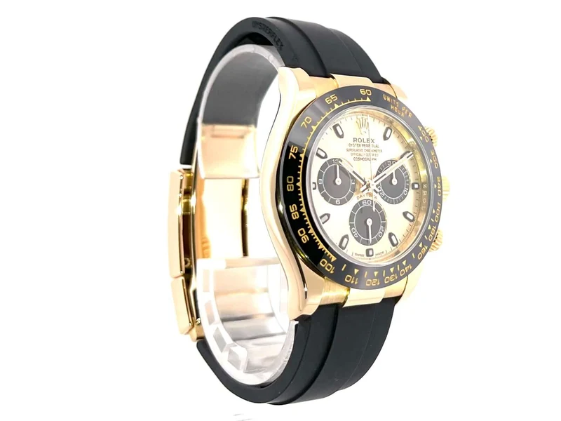 Rolex Daytona 116518LN Gelbgold Oysterflex Champagnerfarben