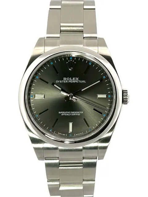 Rolex Oyster Perpetual 39 mm 114300 Grau