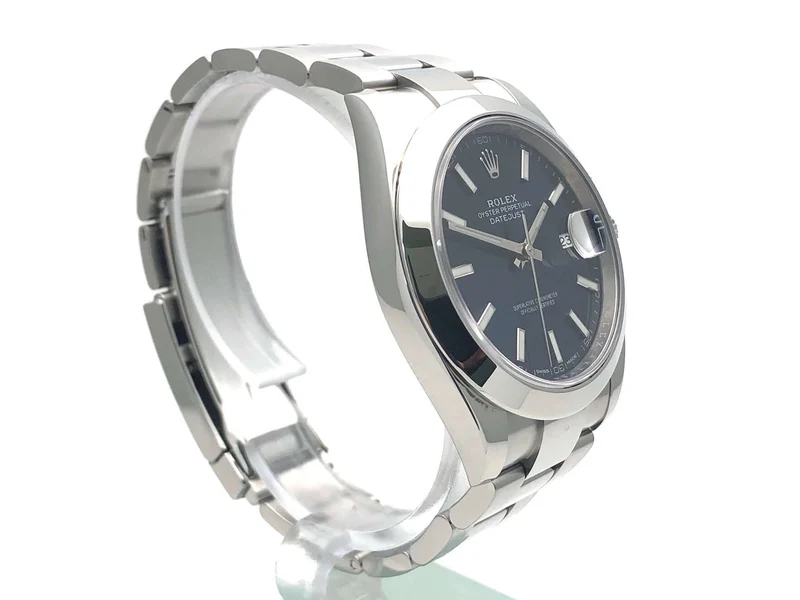 Rolex Datejust 41 Edelstahl 126300 Blau Index aus 2018