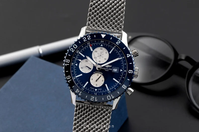 Breitling Chronoliner chronograph steel automatic men's watch Y2431016/C970 [2600536]