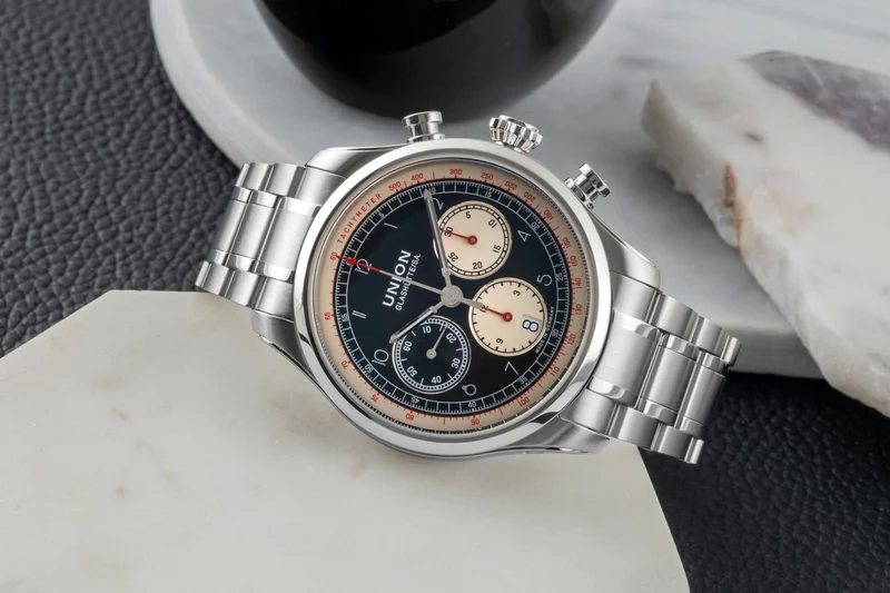 Union Glashütte Belisar chronograph steel automatic men's watch D009.427.16.052.00 LP: 3100EUR [2600263]