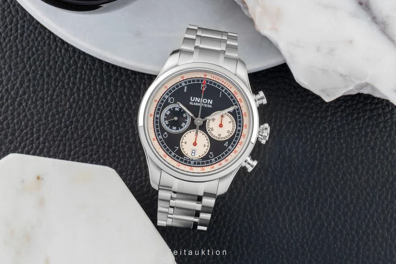 Union Glashütte Belisar chronograph steel automatic men's watch D009.427.16.052.00 LP: 3100EUR [2600263]