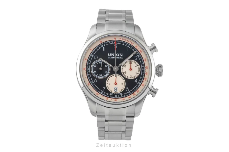 Union Glashütte Belisar chronograph steel automatic men's watch D009.427.16.052.00 LP: 3100EUR [2600263]