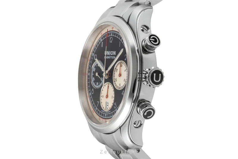 Union Glashütte Belisar chronograph steel automatic men's watch D009.427.16.052.00 LP: 3100EUR [2600263]