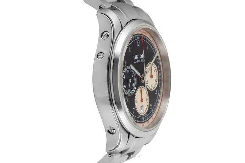Union Glashütte Belisar chronograph steel automatic men's watch D009.427.16.052.00 LP: 3100EUR [2600263]
