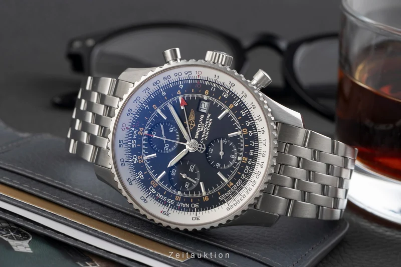 Breitling Navitimer World chronograph steel automatic men's watch A24322 [2600524]