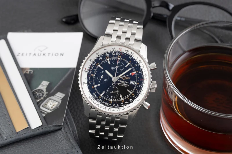Breitling Navitimer World chronograph steel automatic men's watch A24322 [2600524]