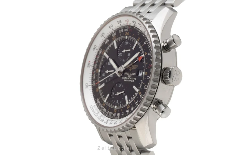Breitling Navitimer World chronograph steel automatic men's watch A24322 [2600524]