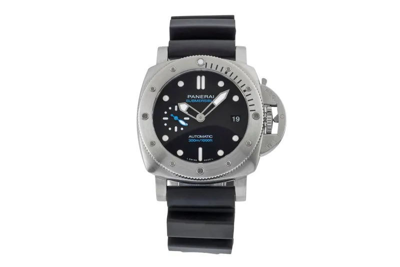 Panerai Submersible steel automatic men's watch PAM00973 LP: 9700EUR [2600358]