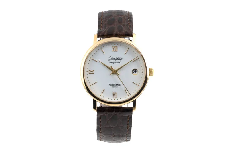 Glashütte Spezimat gilt-brass automatic men's watch 10-31-04-02-55 Limited [2600055]