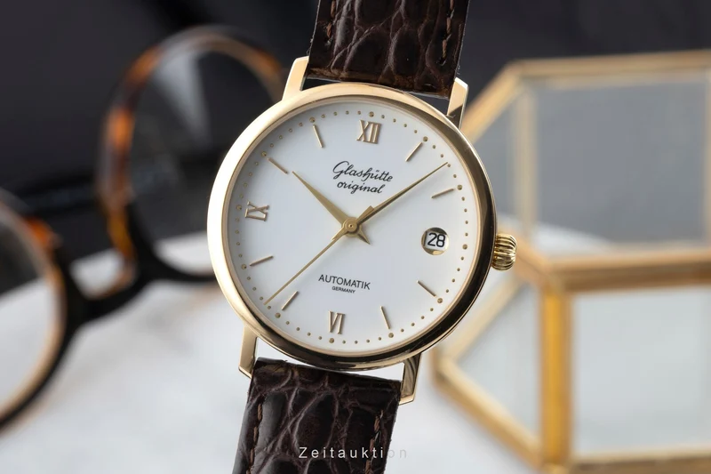 Glashütte Spezimat gilt-brass automatic men's watch 10-31-04-02-55 Limited [2600055]