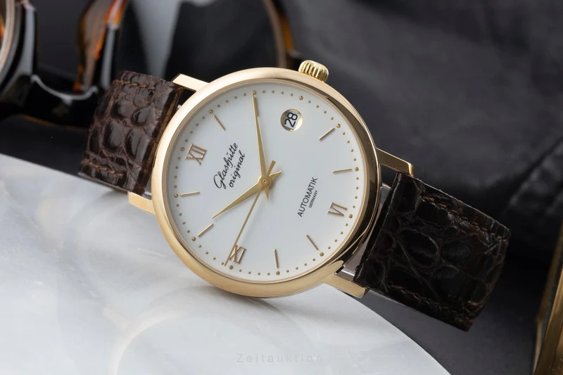 Glashütte Spezimat gilt-brass automatic men's watch 10-31-04-02-55 Limited [2600055]