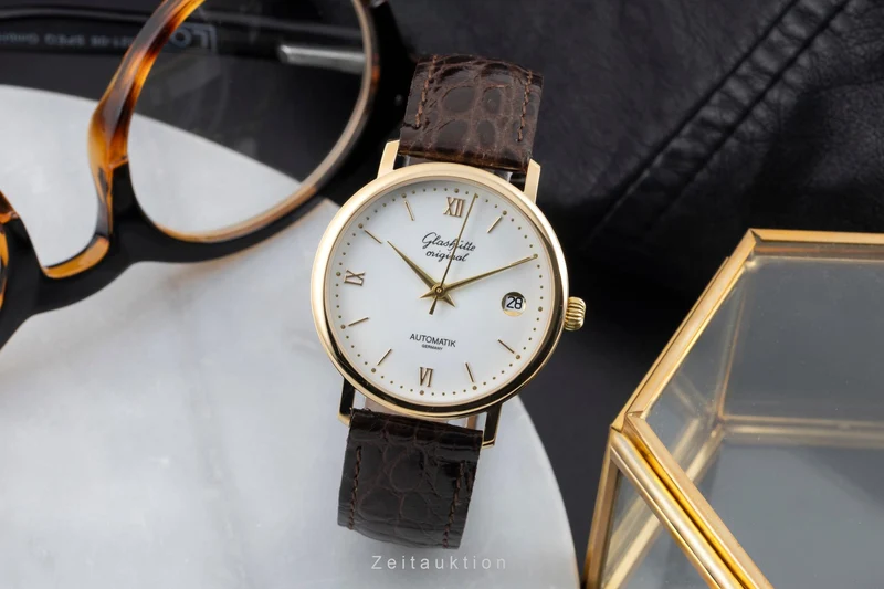 Glashütte Spezimat gilt-brass automatic men's watch 10-31-04-02-55 Limited [2600055]
