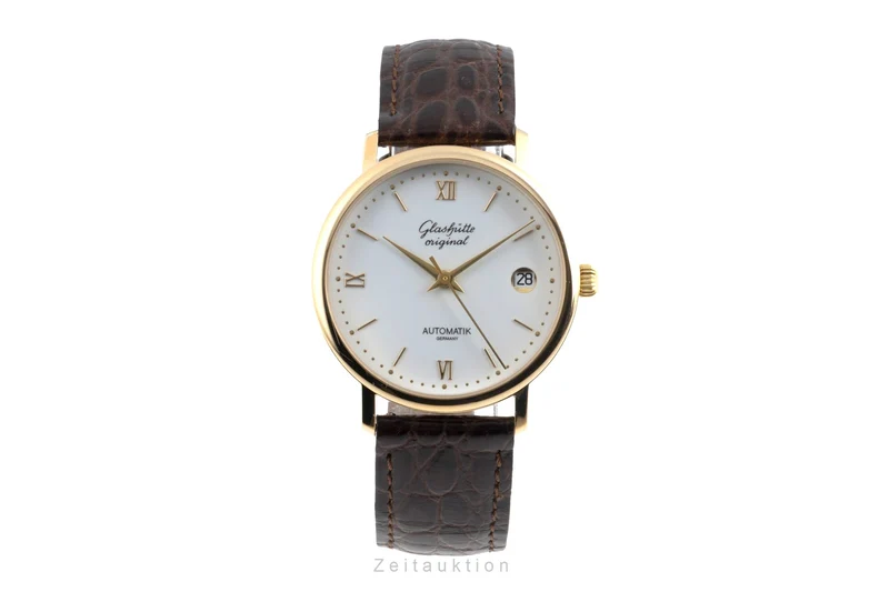 Glashütte Spezimat gilt-brass automatic men's watch 10-31-04-02-55 Limited [2600055]