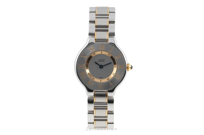 Cartier Ligne 21 gilt / steel quartz women's watch W10073R6 [2600818]