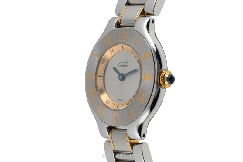 Cartier Ligne 21 gilt / steel quartz women's watch W10073R6 [2600818]