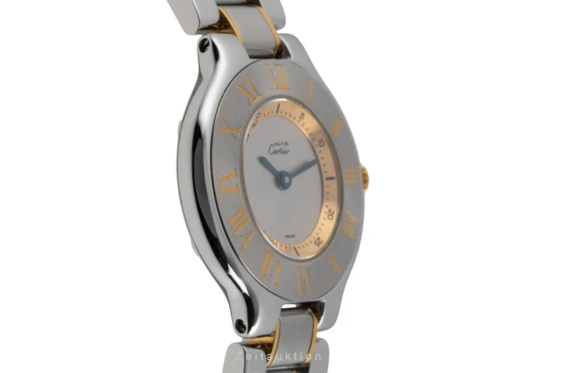 Cartier Ligne 21 gilt / steel quartz women's watch W10073R6 [2600818]