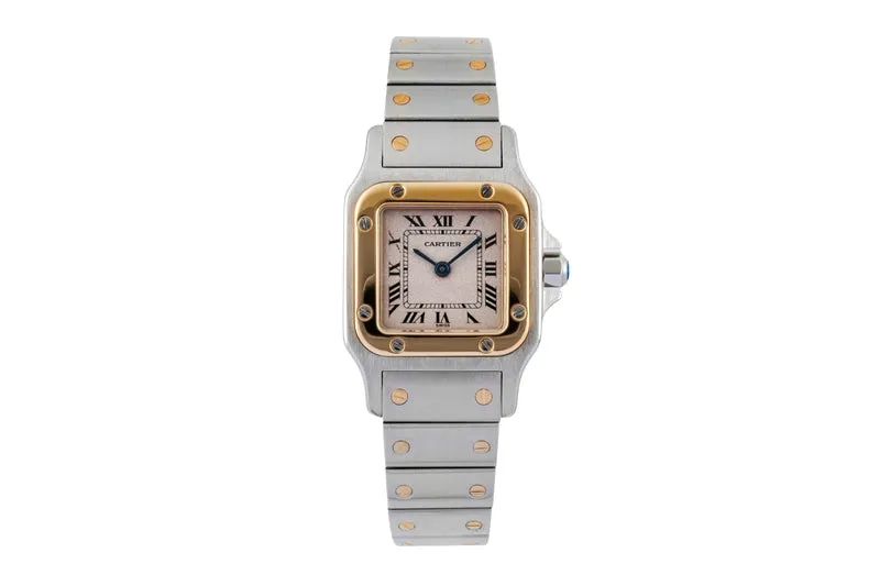 Cartier Santos steel / gold quartz women's watch W20012C4 [2507518]